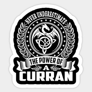 CURRAN Sticker